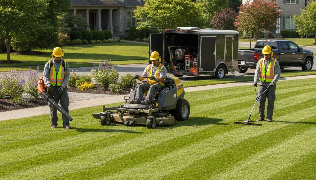 Columbus, OH tree service team providing expert lawn care and tree removal for local properties